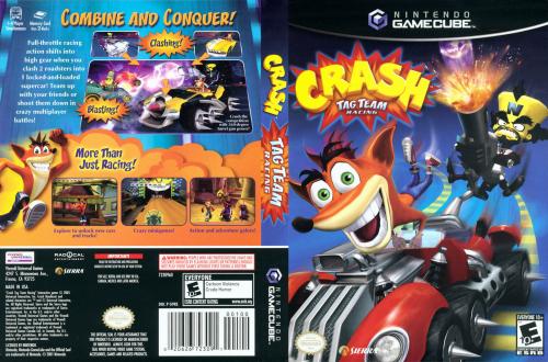 Crash Tag Team Racing (France) Cover - Click for full size image